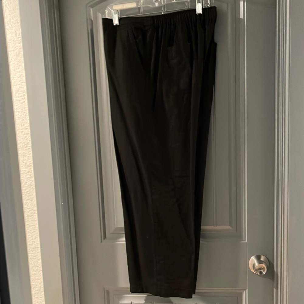 Black Classic Straight-Leg Pantsuit